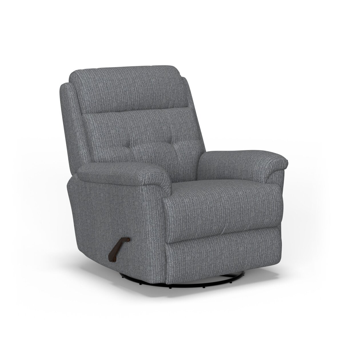 27356327939bb5db2181db3ec635fea8 Sophisticated Fabric Swivel Gliding Recliner - Image 1