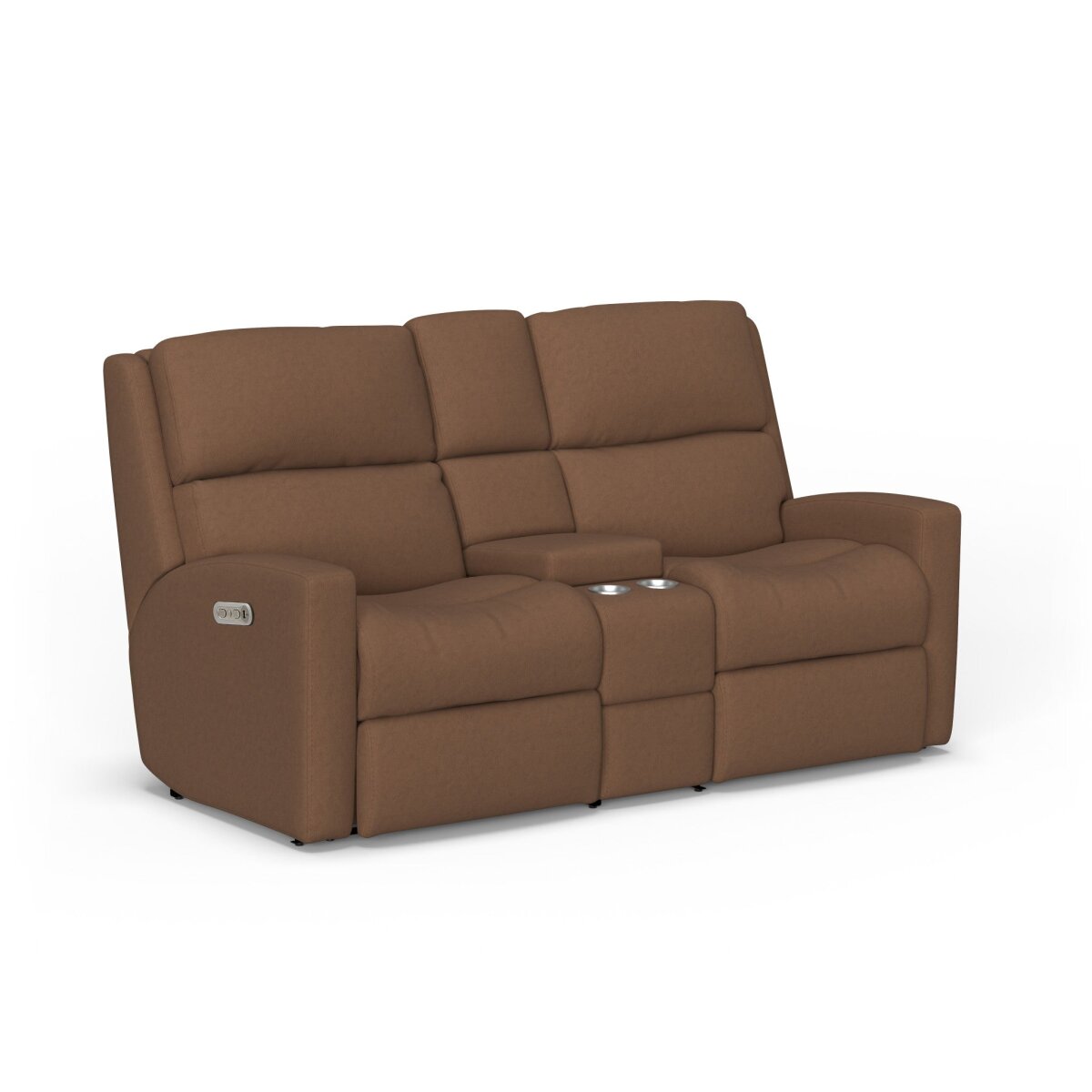 732b957cdf98bce8668b5df00baffe81 Catalina Leather Power Reclining Loveseat with Console & Power Headrests - Image 1