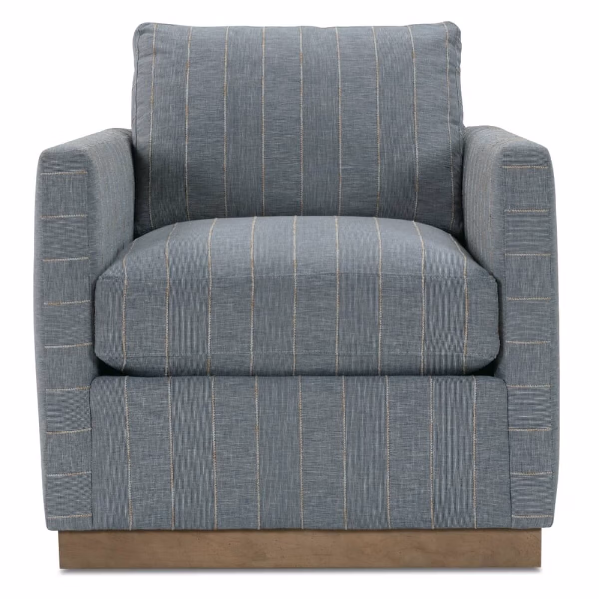 92e101654fe63b69b7bfbce8b262e42d Quick Ship Allie Swivel - Indigo Kid-proof Stripe - Image 1