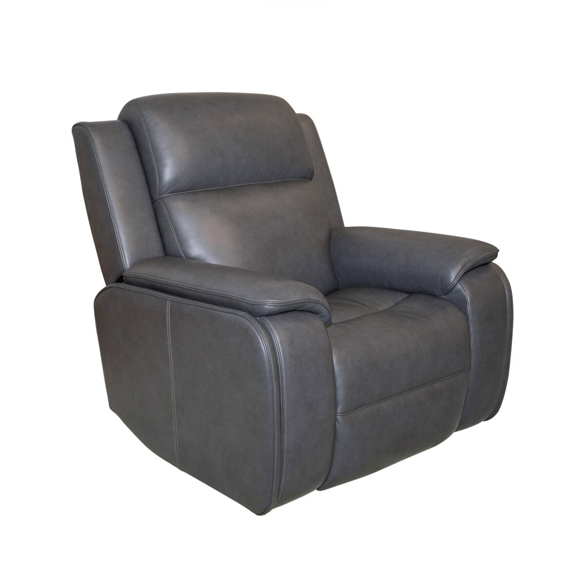 e8579fb3dde7fc831df9e983fce06ddd Ziggy Leather Power Recliner with Power Headrest, Lumbar, Heat & Massage - Image 1