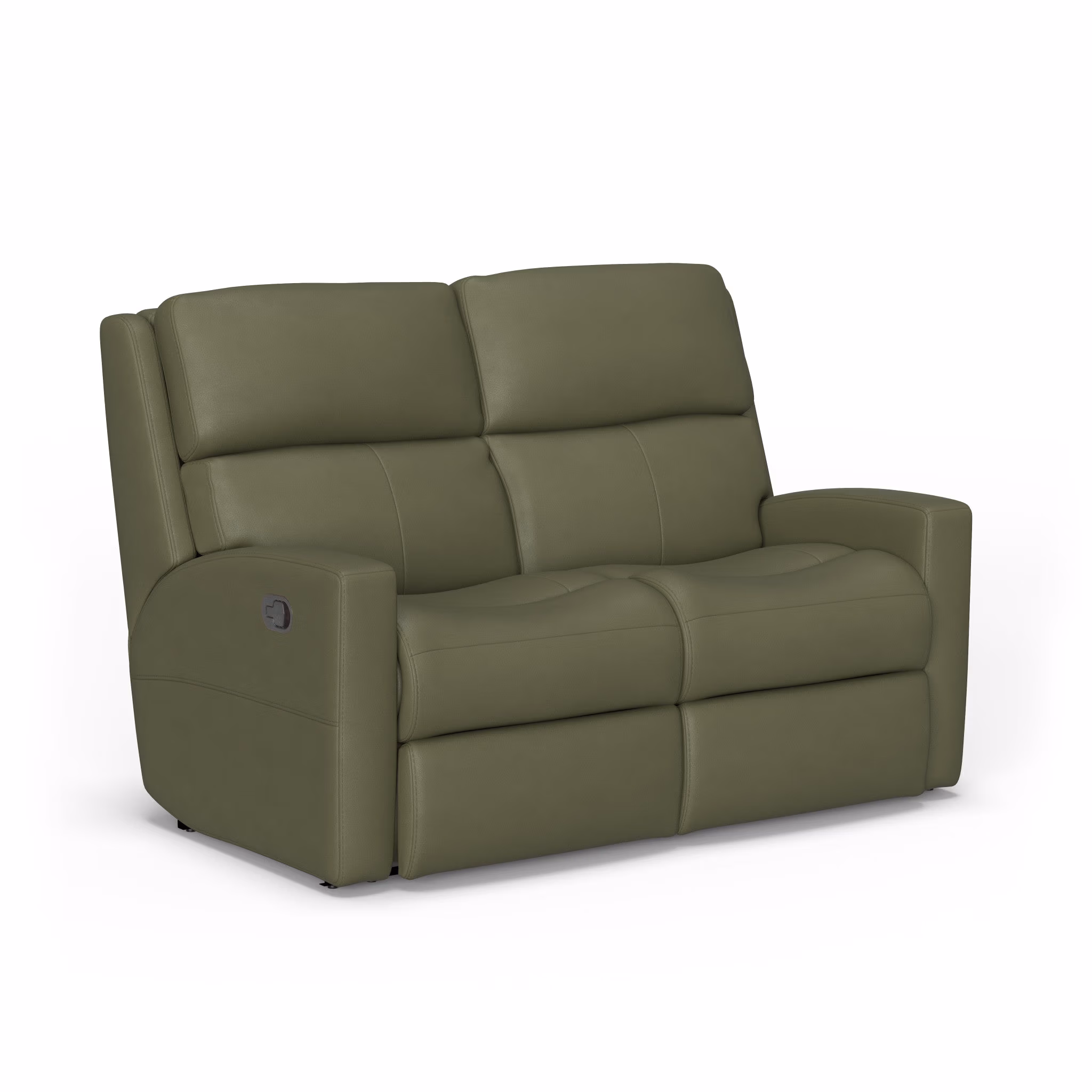f8c3e253a5fc6810400cbc37dc4f7e42 Catalina Leather Reclining Loveseat - Image 1