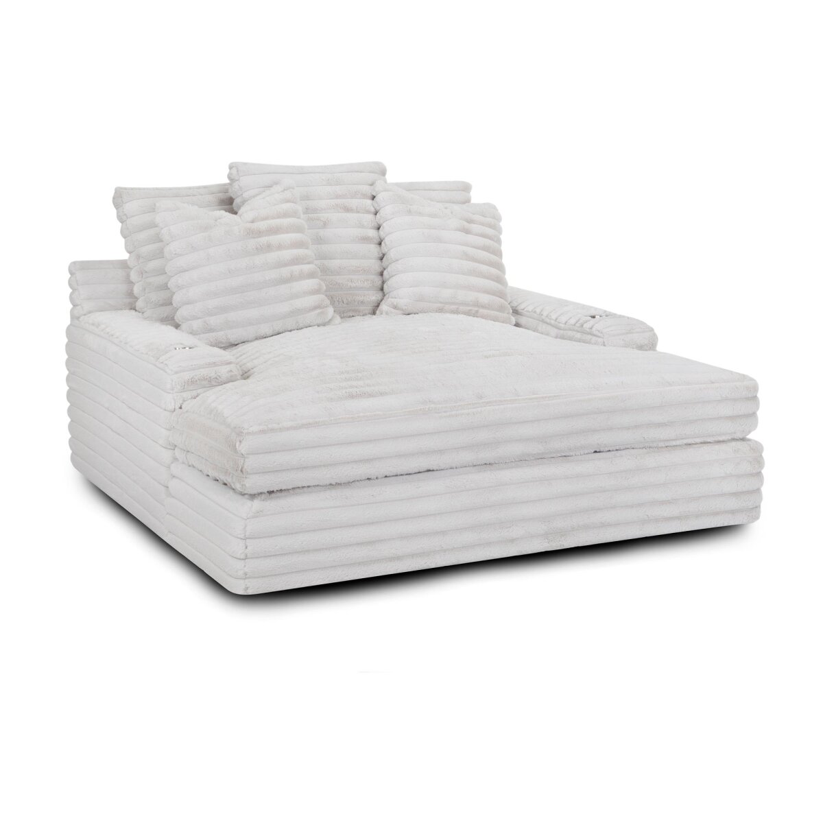 08f03012d6906c81aea449fb5c6bcc64 92811 Grand Home Theatre Chaise Lounge W/ Dual Cupholders And Dual Usb Charging Ports 92811 - Image 1