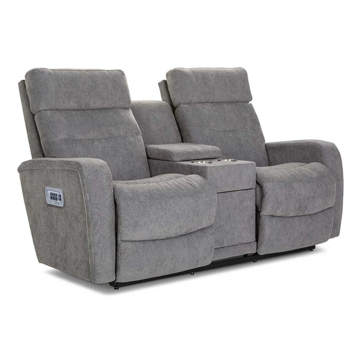0e9b4f1f79f24127e5413a03e4a99a1e Baron Power Wall Reclining Loveseat w/ Console, Headrest & Lumbar - X39807 - Image 1