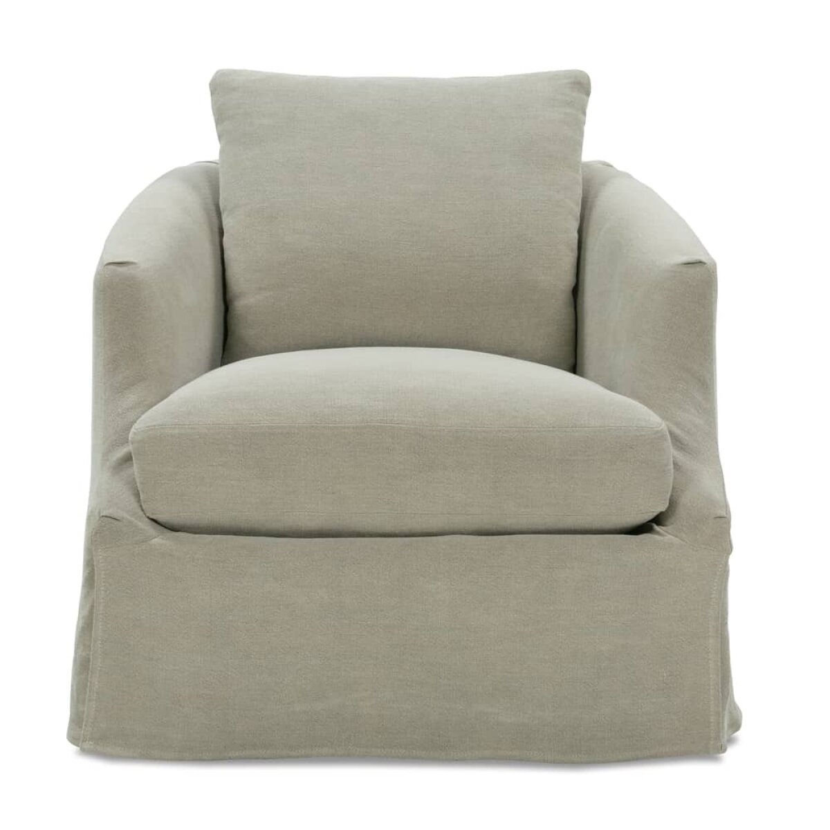 275fa46d922580290fbcbeba7a920042 Emmerson Slipcovered Swivel Chair - Image 1