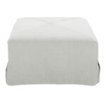 Miles Slipcovered Ottoman - Image 3