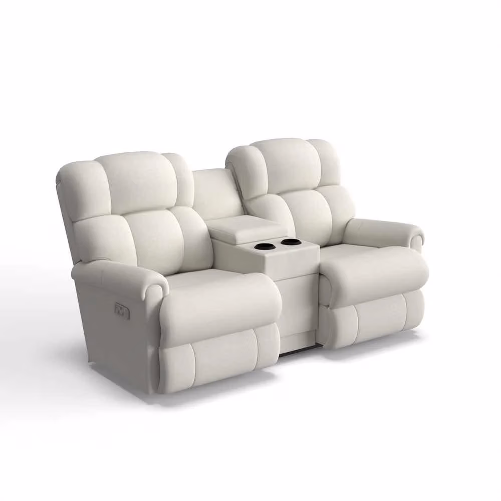 3df53ec51d67c236a828d678f7d0e85b Pinnacle Power Wall Reclining Loveseat w/ Headrest & Console - U39512 - Image 1