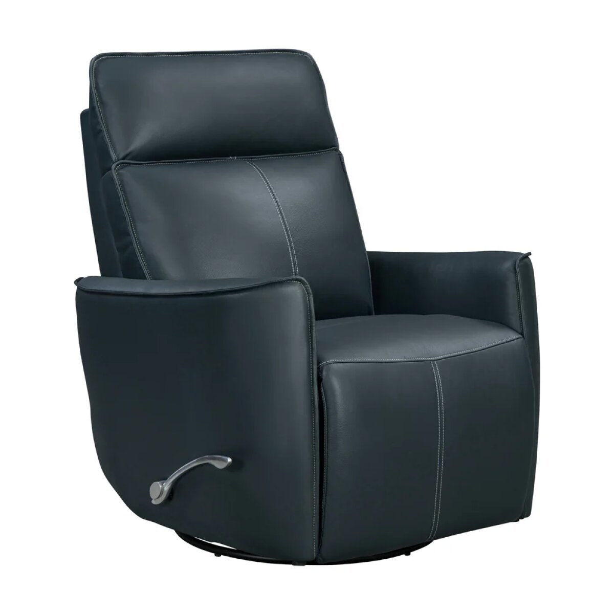 6701d77b7c83df7b1fa6782f5e29dec1 Roxy - Abby Navy Manual Swivel Glider Recliner - Image 1