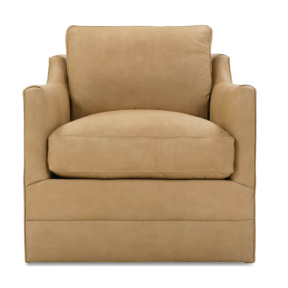 76abb036769fb6e04049bbf94d9fd2bc Madeline Leather Swivel Chair - Image 1