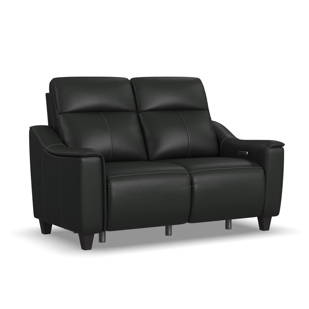 835a654e316b241d318e57f438354e24 Walter Coal Leather Power Reclining Loveseat with Power Headrests - Image 1