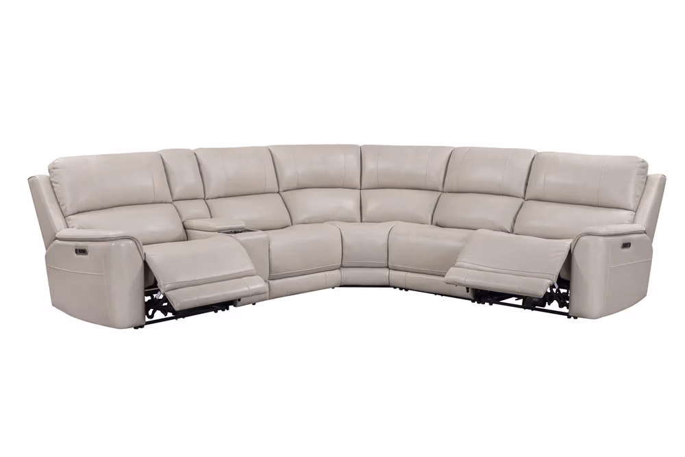 96a7890bc3d935f27587dc64e61f1b1a Easton - Steamboat Quartz 6pc Power Zero Gravity Modular Sectional With Power Headrest & Lumbar - Image 1