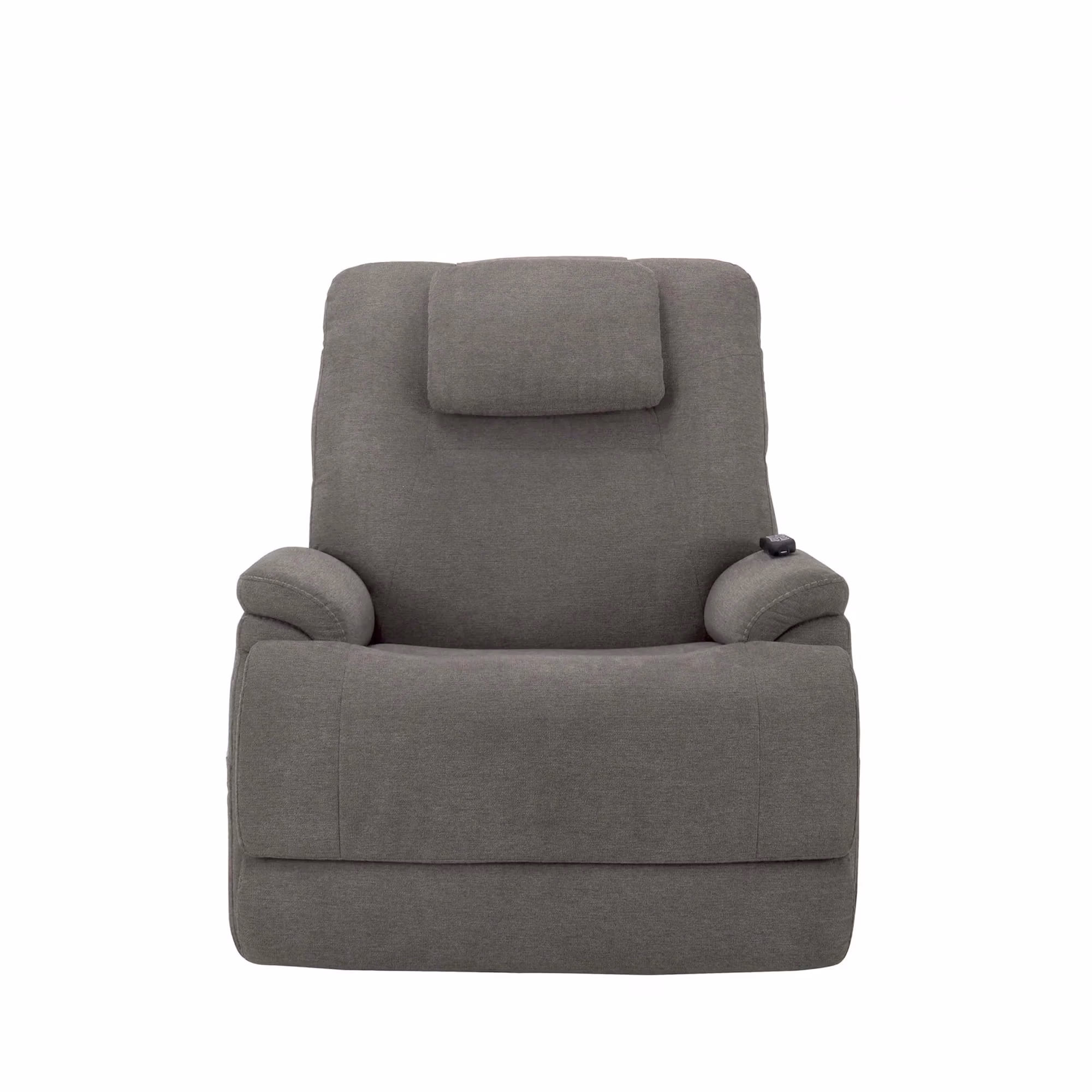 9f64f74f53ba589cc4e94a6e2c48cac7 Zion Metal Fabric Power Lift Sleep Recliner with Power Headrest & Lumbar - Image 1