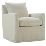 Lilah Slipcovered Swivel Chair W/ Glider Option - Image 3