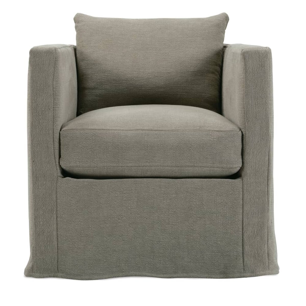 c6c97352e01cbcc294fd0d9786305c8c Rothko Slipcovered Swivel Chair - Image 1