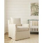 Lilah Slipcovered Swivel Chair W/ Glider Option - Image 2