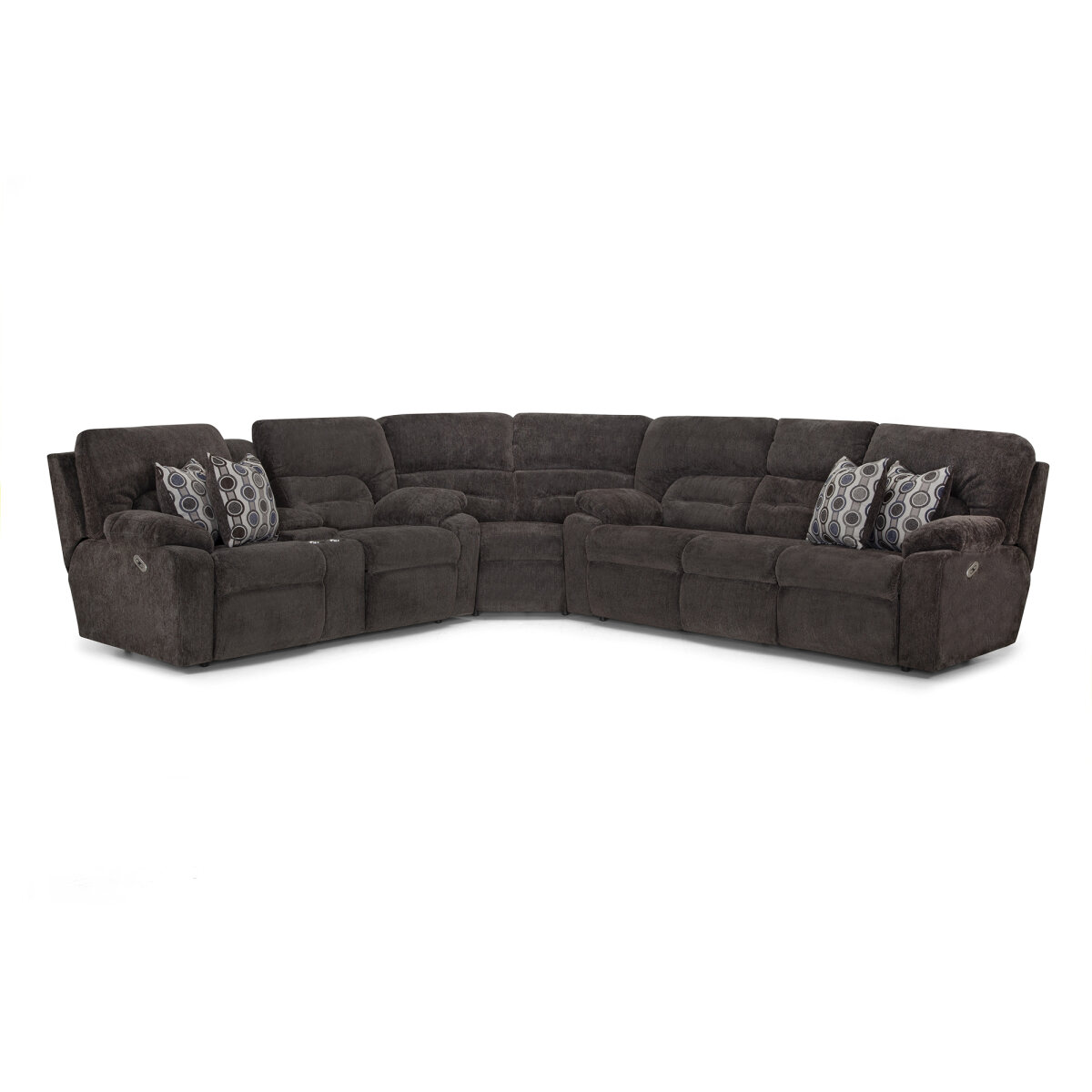 d7945773d4b268c6ce03567c18ab0e56 797 Tribute Dual Power Reclining Sofa W/ Drop Down Table, Lights, Drawer, Usb 79747 - Image 1
