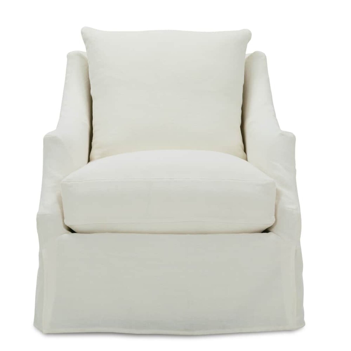 ee3f8fe4633aa4338354d0cc75889bd9 Kara Slipcovered Swivel Chair W/ Glider Option - Image 1