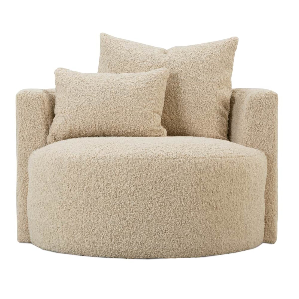 0a17471c20fd451d4371925a8787e531 Neutral Boucle Leander Chair - Image 1