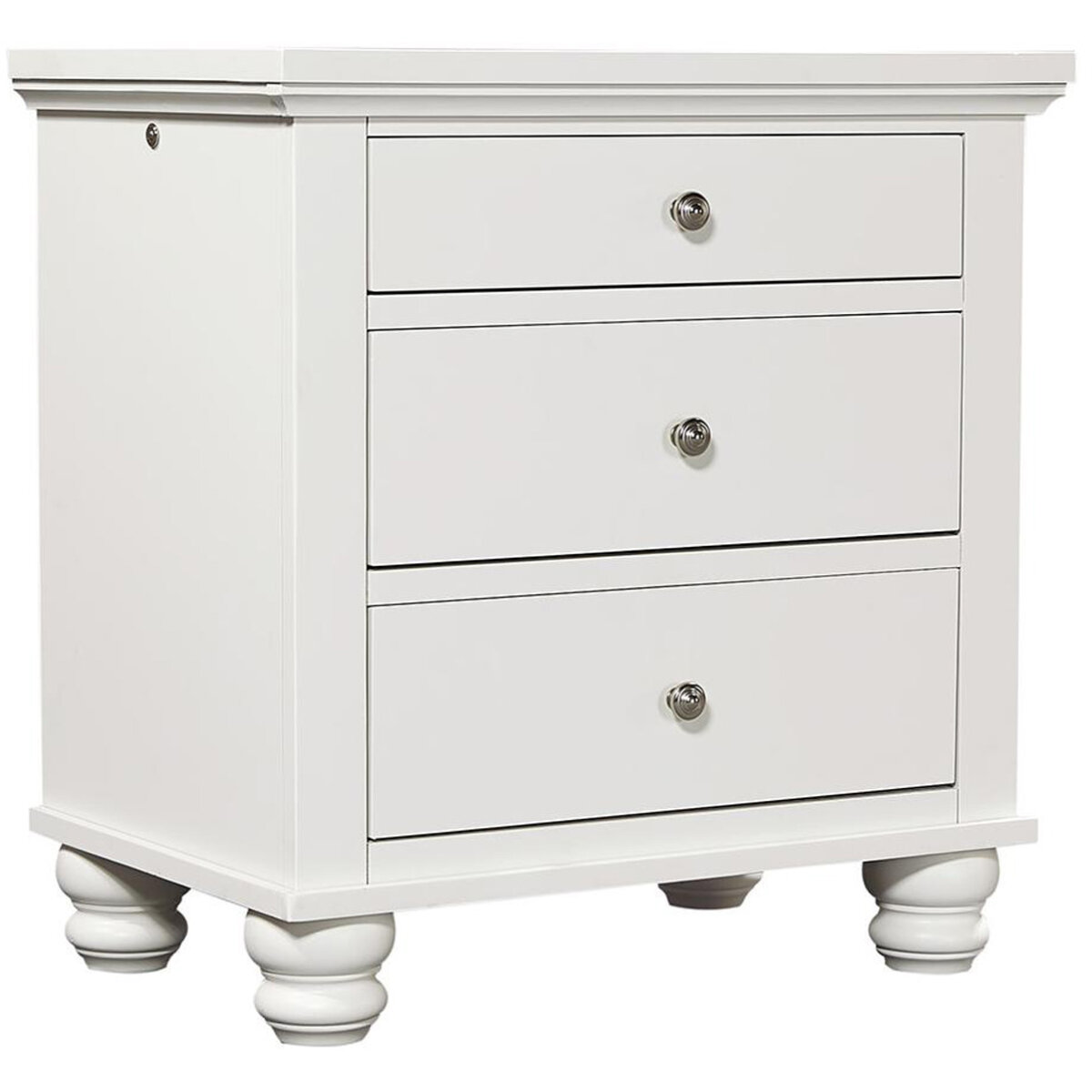 10a9b81e4f5906f8a21f50dccdc2a2cf Cambridge Liv360 Nightstand ICB-450-WHT-3 - Image 1