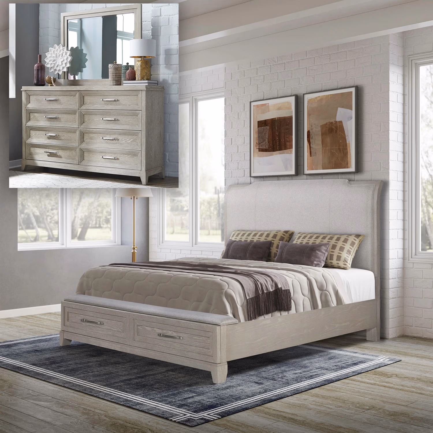 1142d158c9e68c77c8ddfe211556c86c Belmar Queen Storage Bed, Dresser & Mirror - Image 1