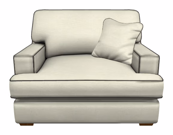 1ea43e95e35821e408b94e613d157d54 Paxton Chair & A Half - 655663 - Image 1