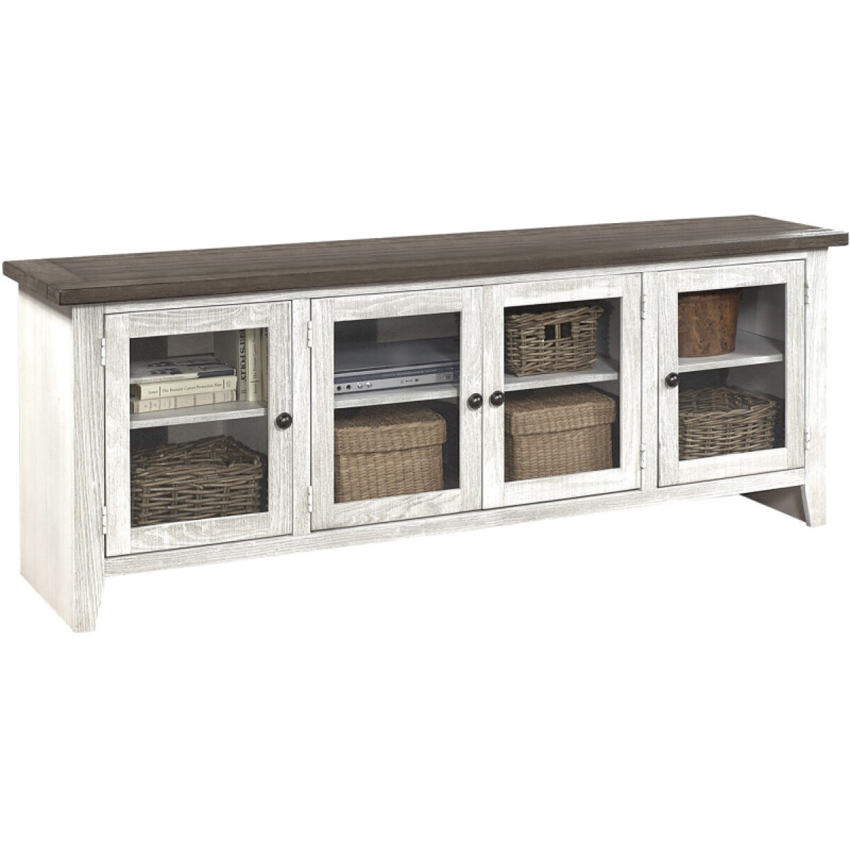 255a05bd057803297cde5a4a2140bb91 Eastport 74" Console W/ 4 Doors WME1250-DWT WME1250-DWT - Image 1