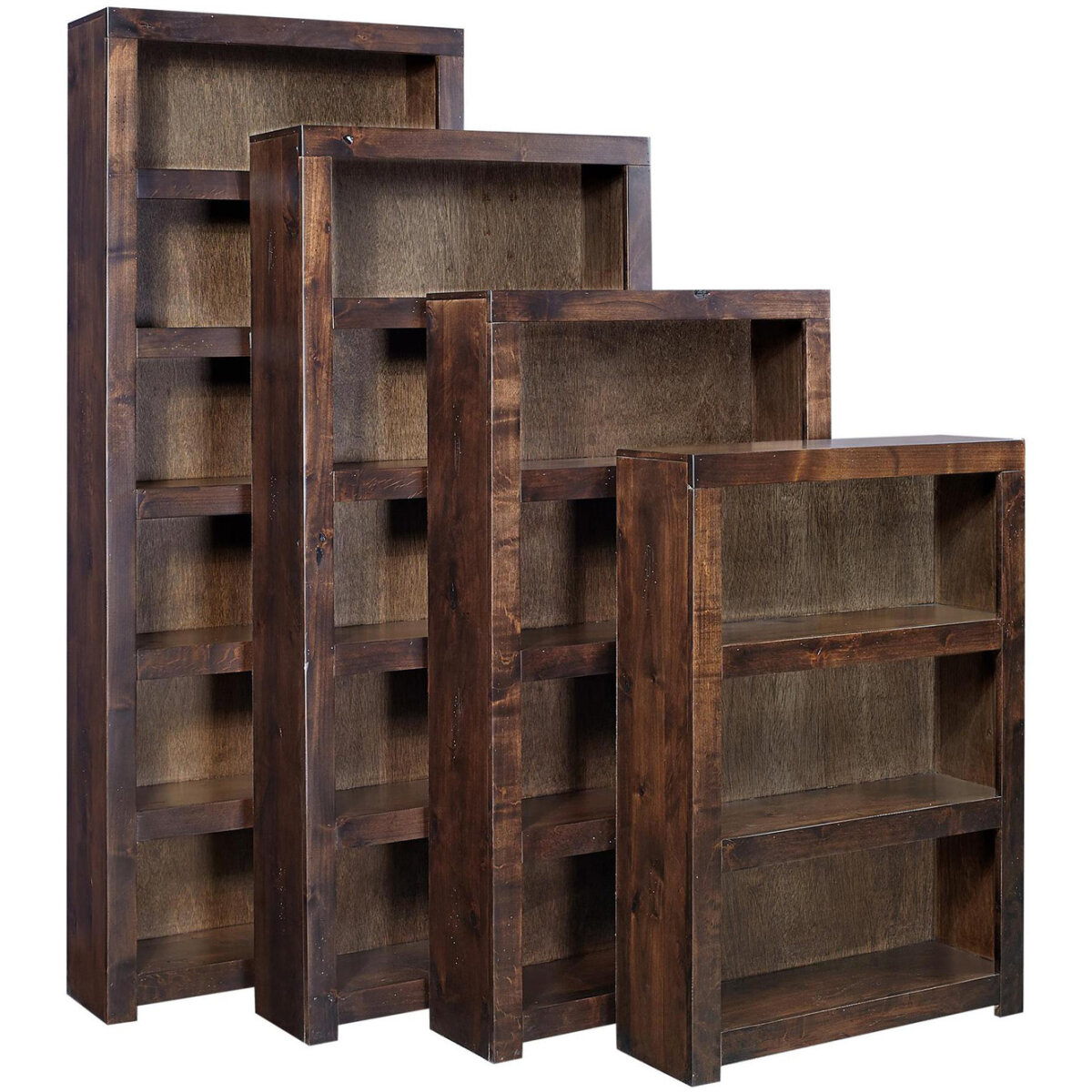 2a4eeaecb50c3f9887c3b4da0d7db4fe Contemporary Alder 84" Bookcase DL3484-TOB - Image 1