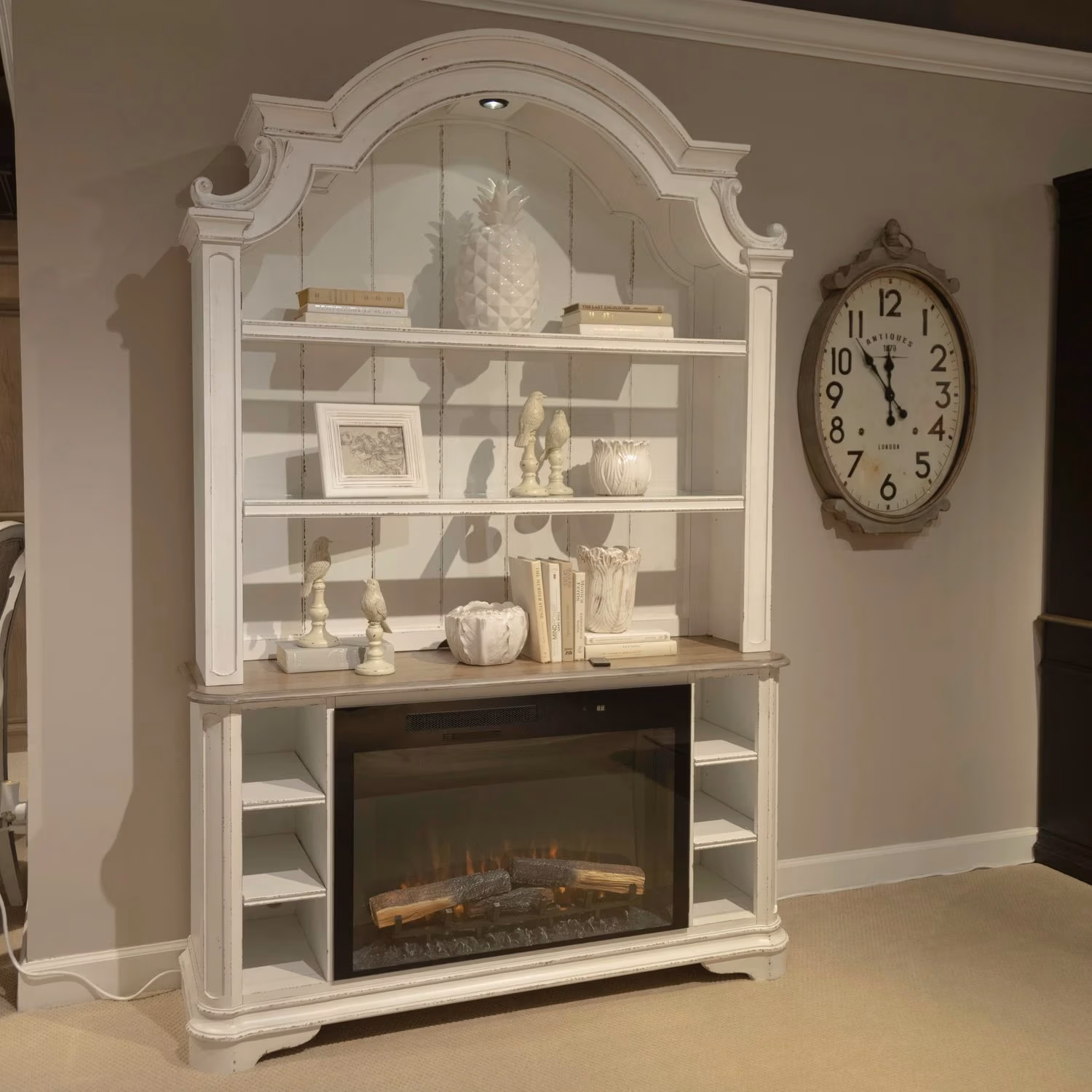 34949f0a0163a8d545e79a729cccaf58 Fireplace TV Consoles 244 56 Inch Credenza w/ Fire FTS - Image 1