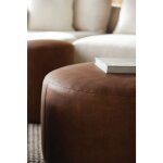 Cleo Leather Ottoman - Image 4