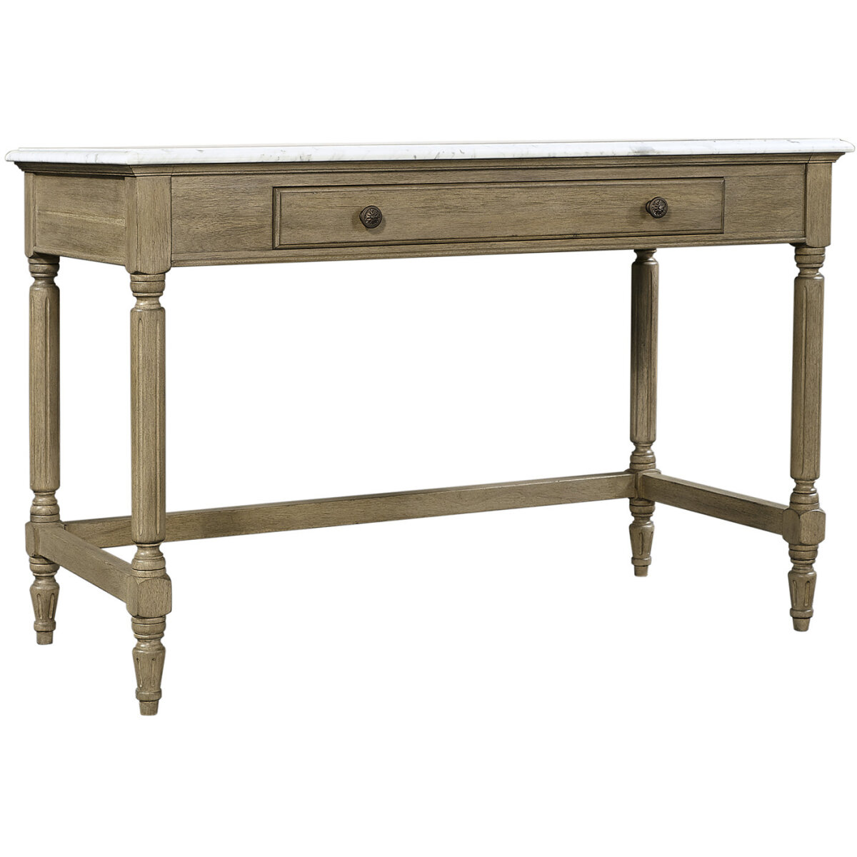 3d48519a4143e4ad2d96b48eda70e12d Provence Writing Desk W/ Marble Top I222-348WD - Image 1
