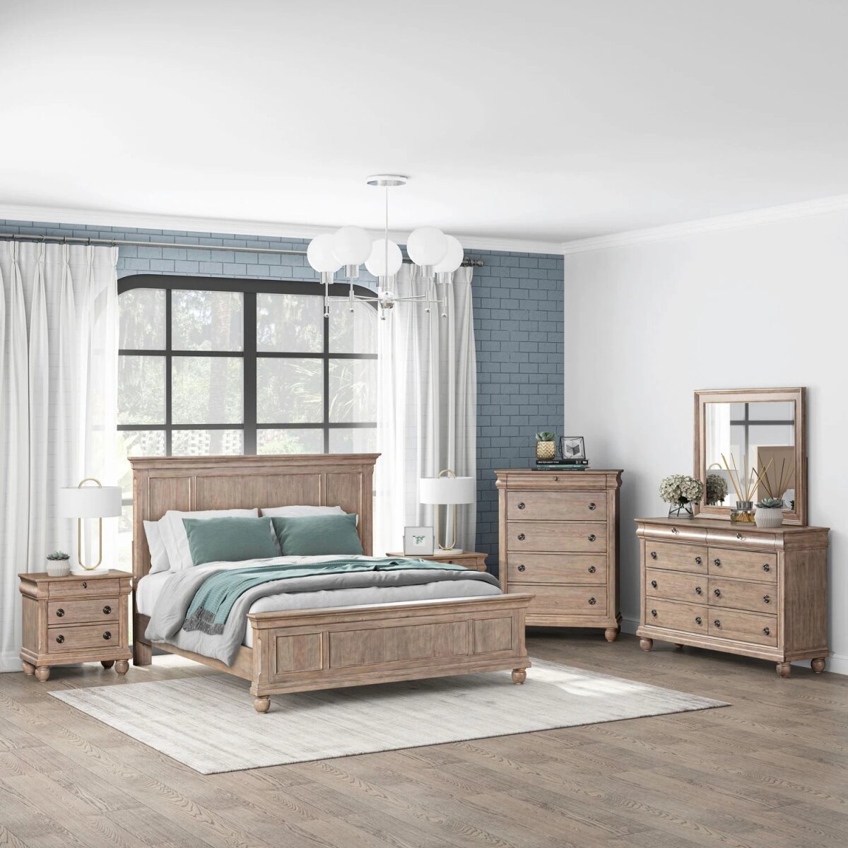 404e7e94bae1aa73adec06b29ef824d1 Rustic Traditions Queen Panel Bed, Dresser & Mirror, Chest, Night Stand - Image 1