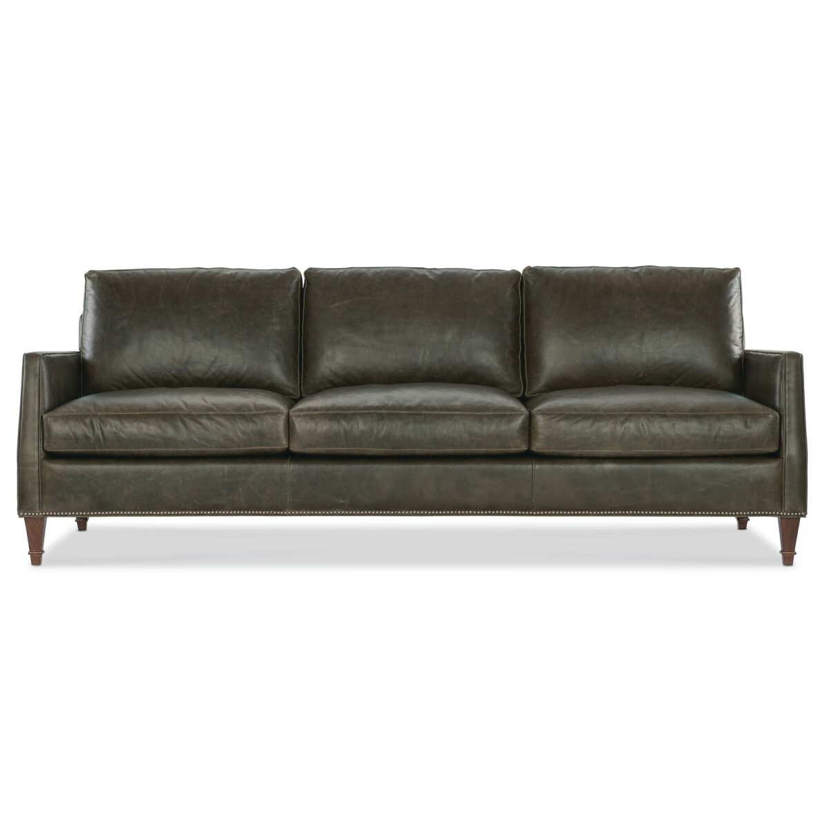 466cf9d3d8b42c4feb277b2989a29bc3 Barbour 8 ft. Leather Sofa - Image 1