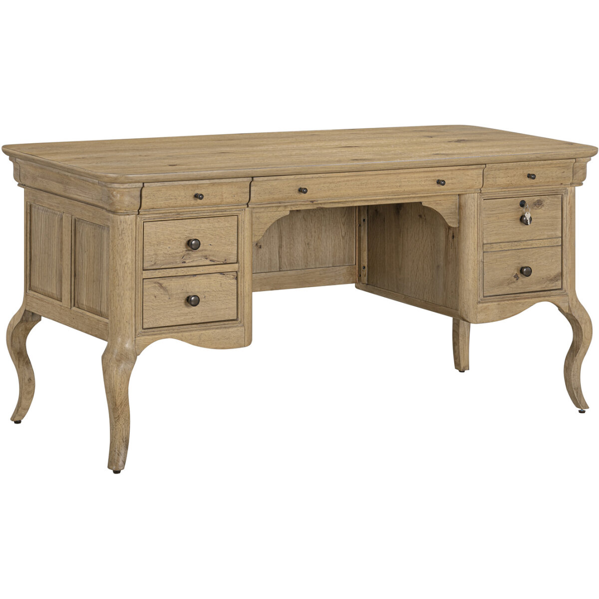 48c4599d2891bfdd356de90c83f99ae8 Chateau Philippe 64" Half Ped Desk - Image 1
