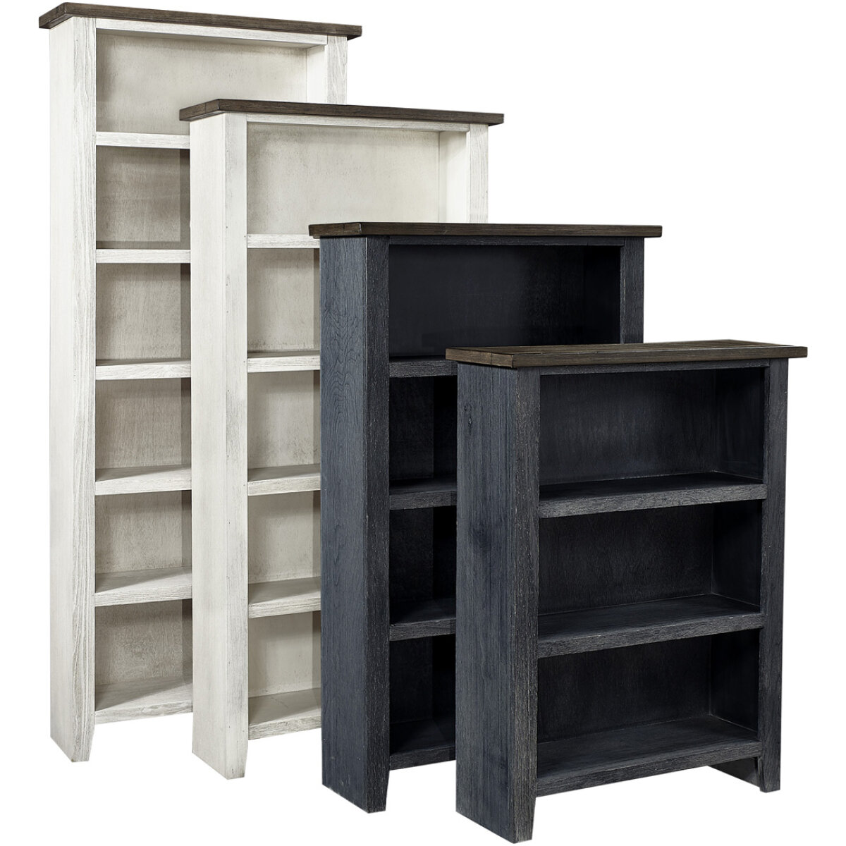 4c7a7ddc7e285aef28f14a4c4ca09281 Eastport 60" Bookcase W/ 3 Fixed Shelves WME3460-DWT - Image 1