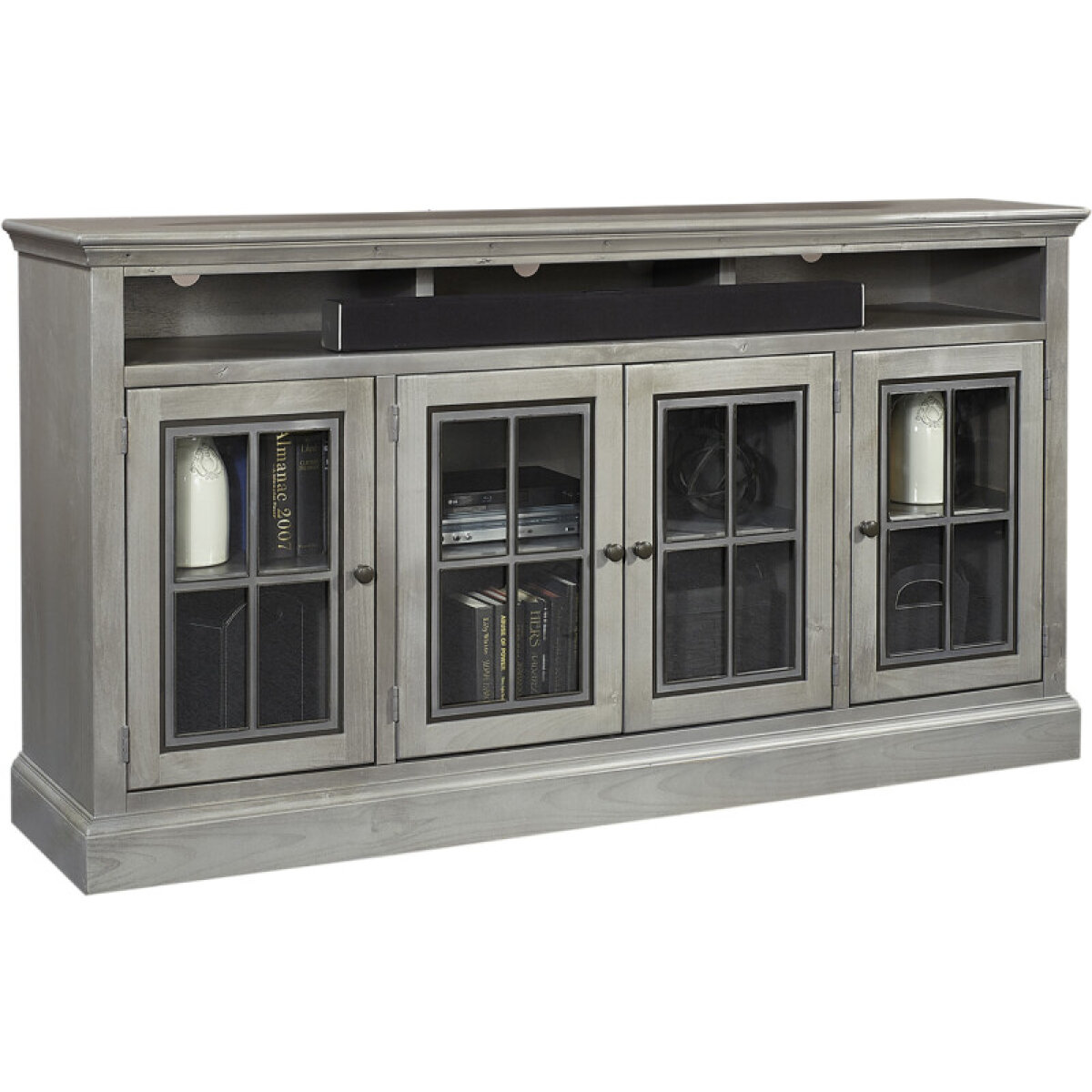 50b31c06d8cf1f0db566cfb355d3dab9 Churchill 73" Highboy Console W/ 4 Doors WDR1255-BDL - Image 1