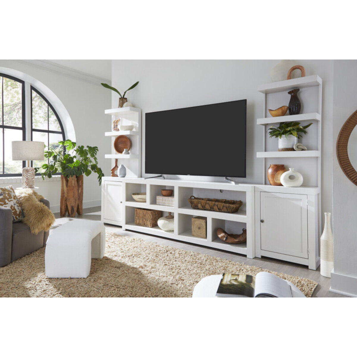 56d134a78300b65a2fb6a020d35c38c9 Mackenzie 84" Open Console DPP1084-SBR - Image 1