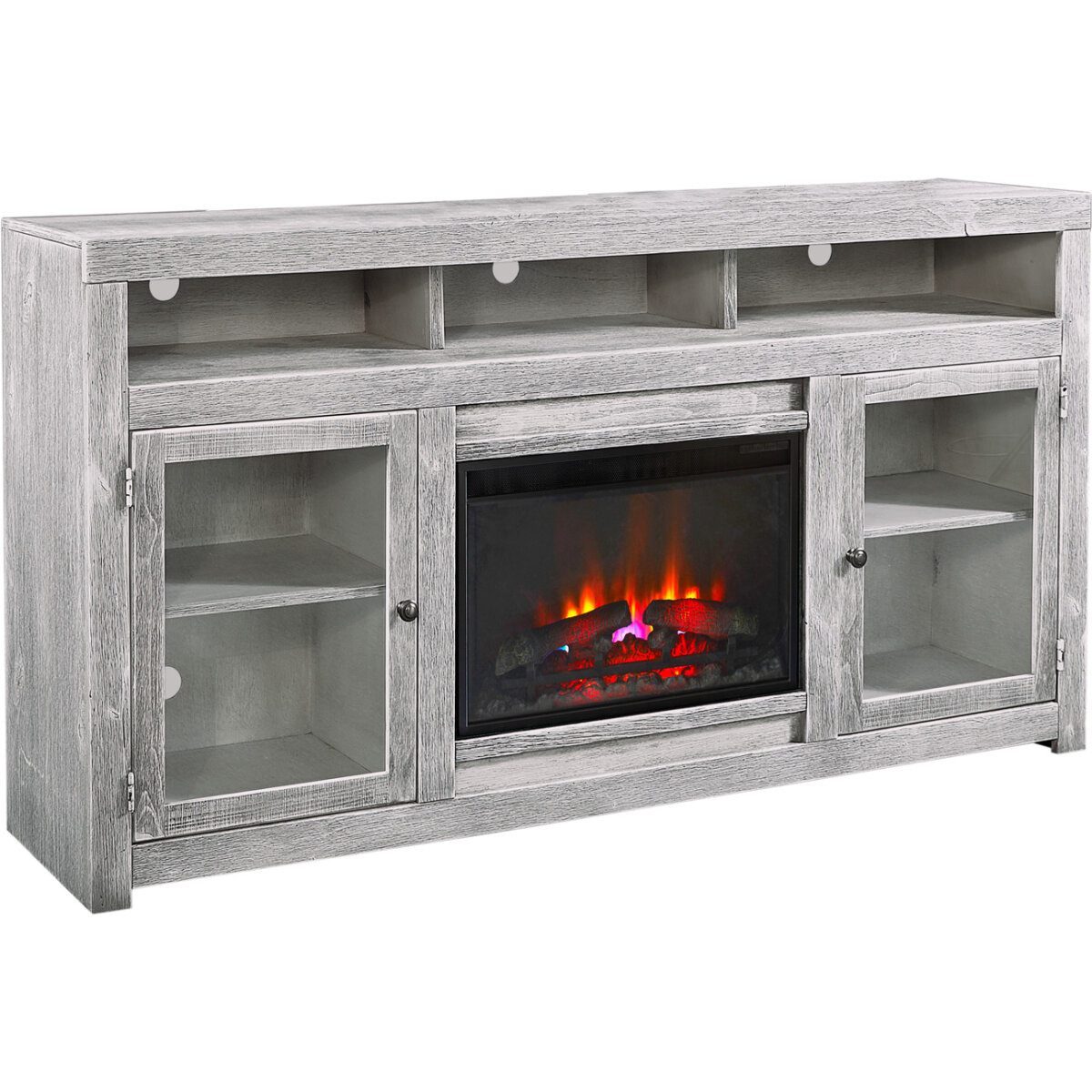616477b689ab2505789b1b57c874bbdc Avery Loft 74" Highboy Fireplace Console W/ 2 Doors - Image 1