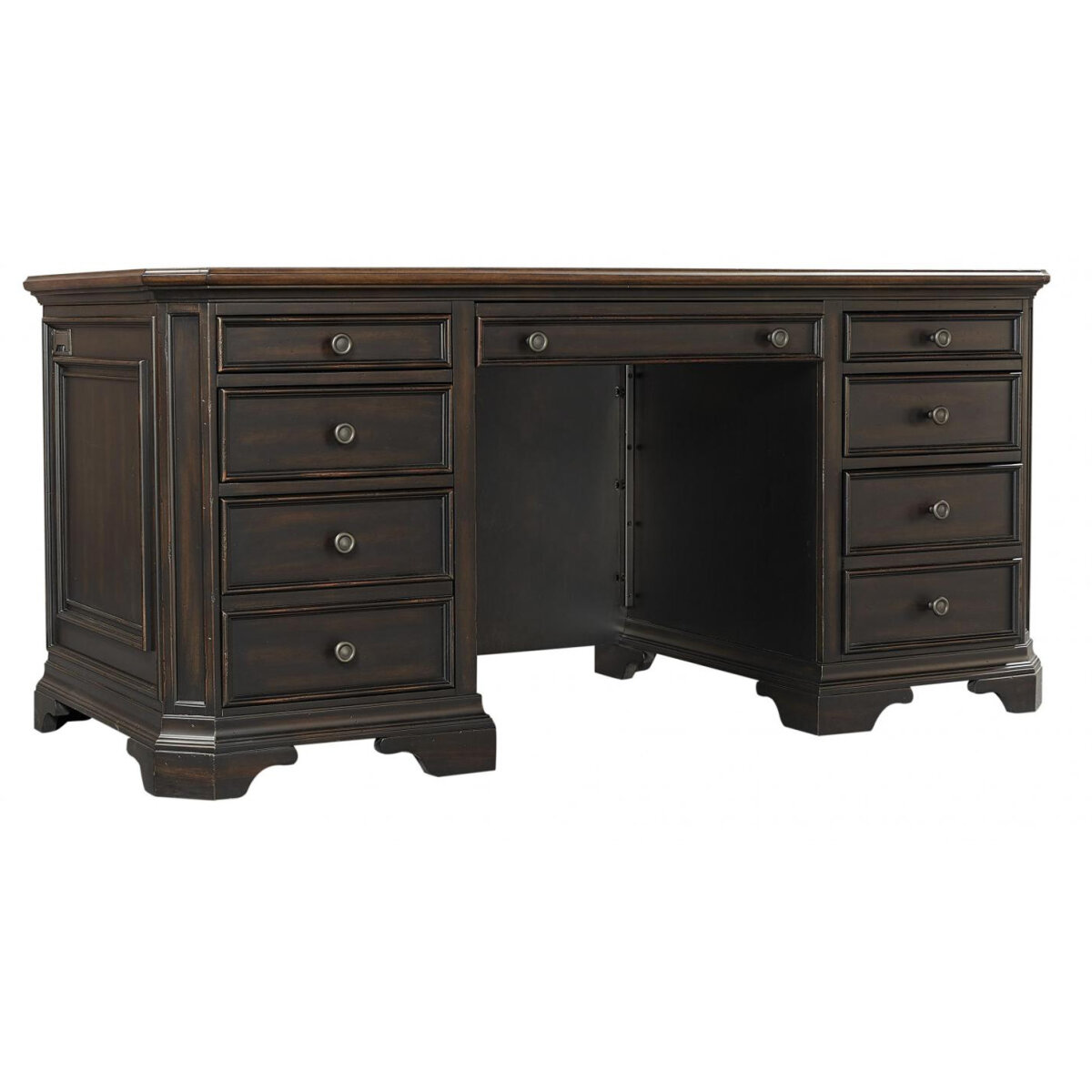 657b3e7e61c707ec14a60eb4d795bab9 Hampton 66" Executive Desk I242-303 - Image 1