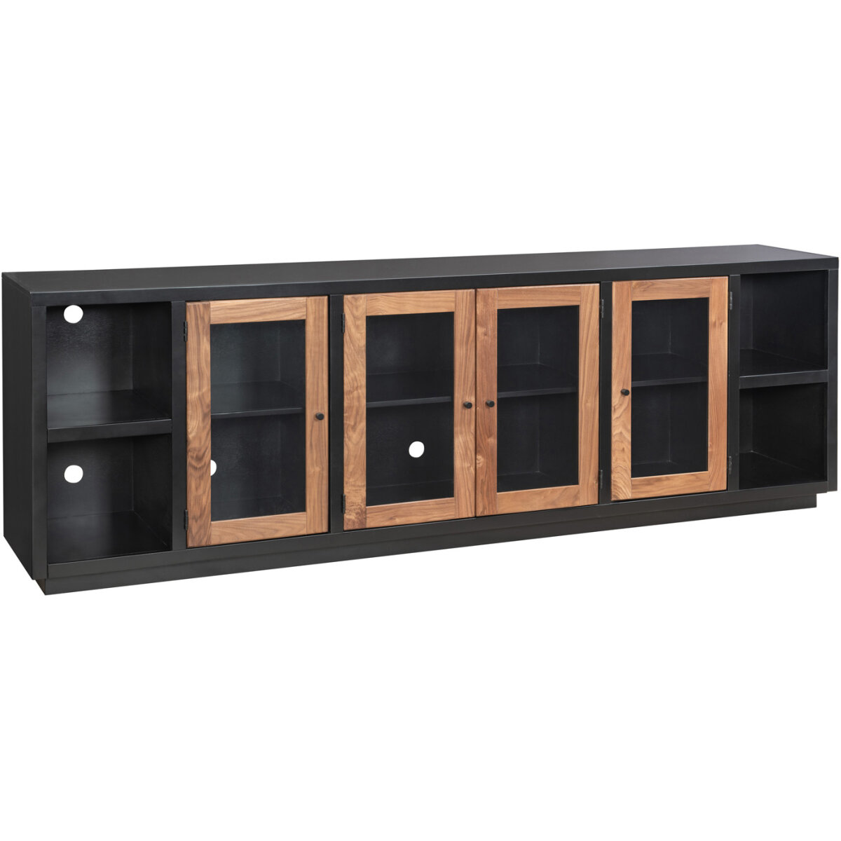 66c64f3fcd412bc8216756b09406708e Chelsea 96" Console W/ 4 Doors MSS1270NWT-BLK - Image 1