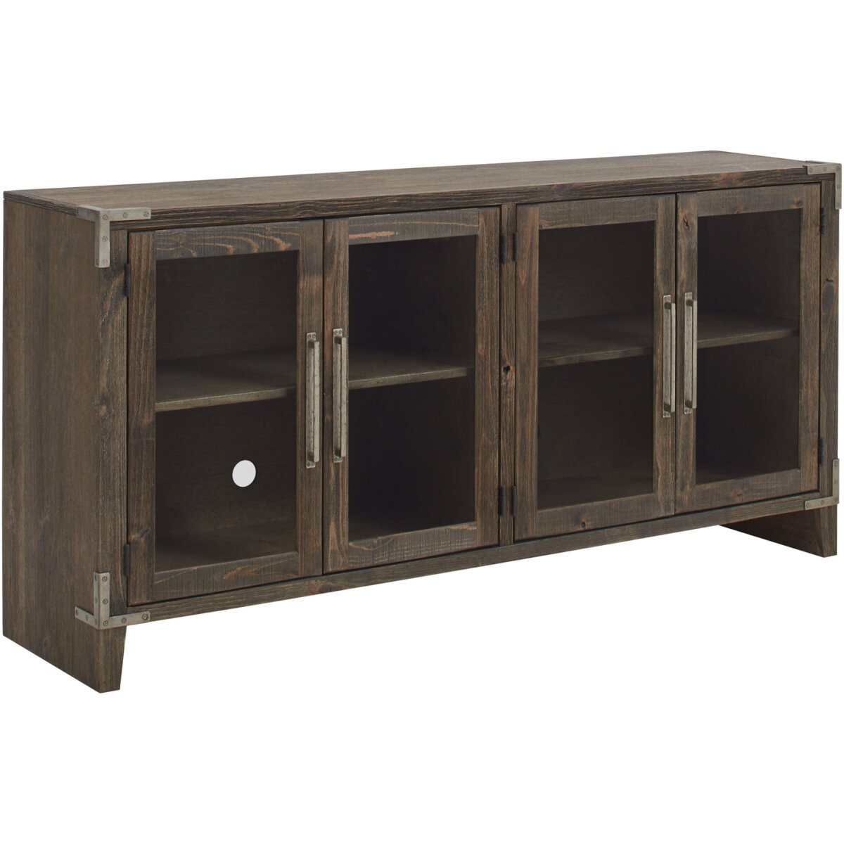 68cd10292b92f7dd0d50cfc660408f2f Quincy 66" Console W/ 4 Doors WDJ1240-BDL - Image 1