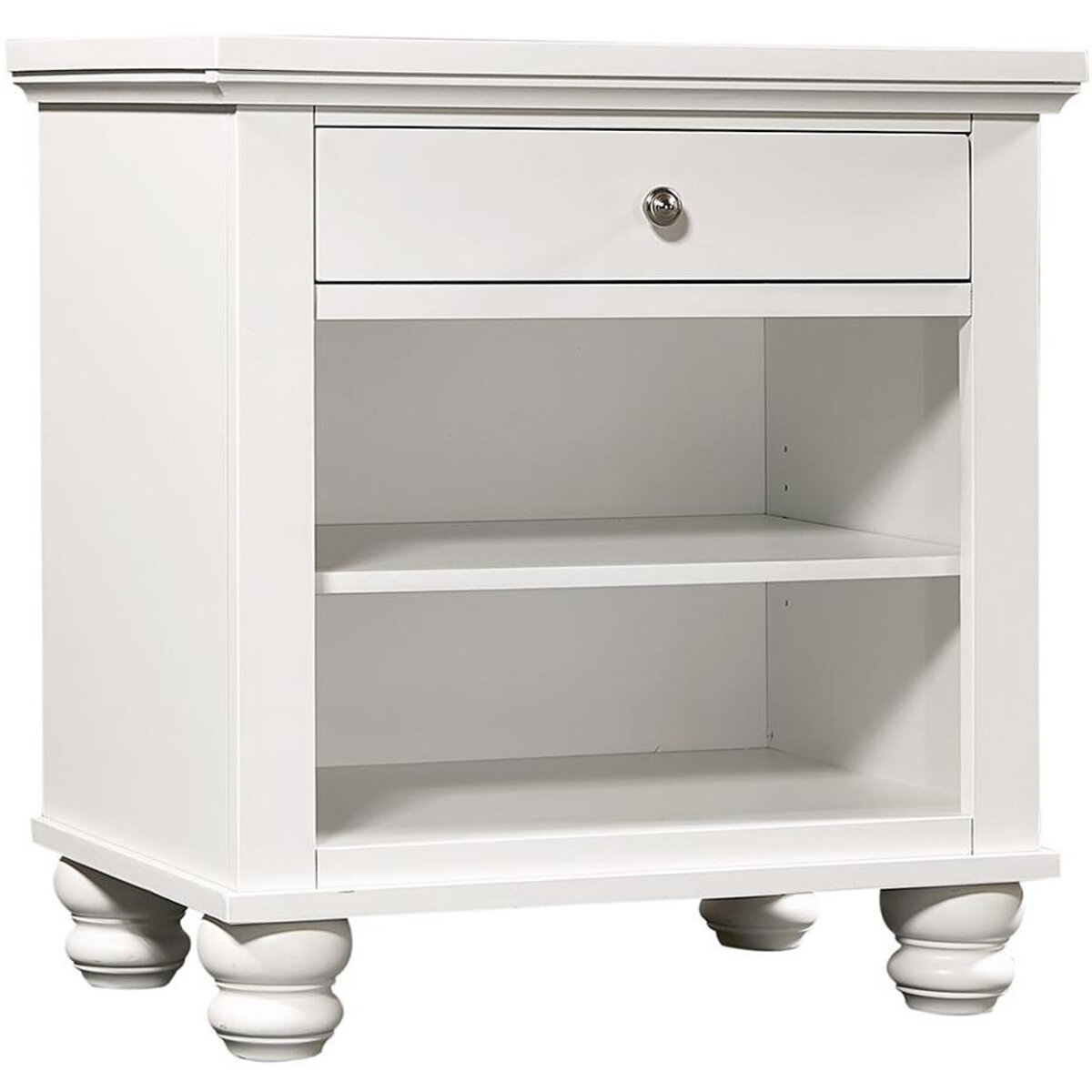 690c2ff0928d8a1cfa0621171dfedb8f Cambridge 1 Drawer Nightstand ICB-451-WHT-1 - Image 1