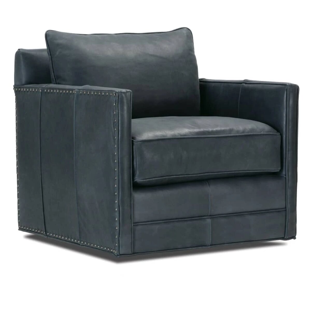 69254192bf78f52acd5d06b92b6f8590 Springfield Leather Swivel Chair - Image 1