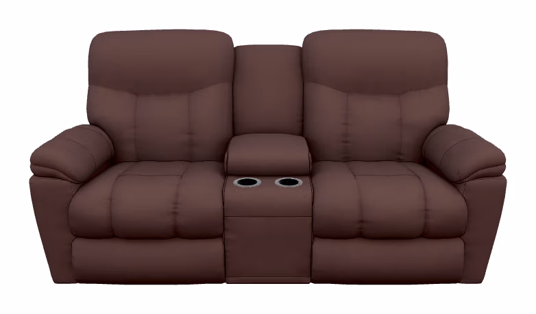 7e641ffaf594ebc0865ee7a1e4310a5d Morrison Power Reclining Loveseat w/ Headrest, Lumbar & Console - X49766 - Image 1