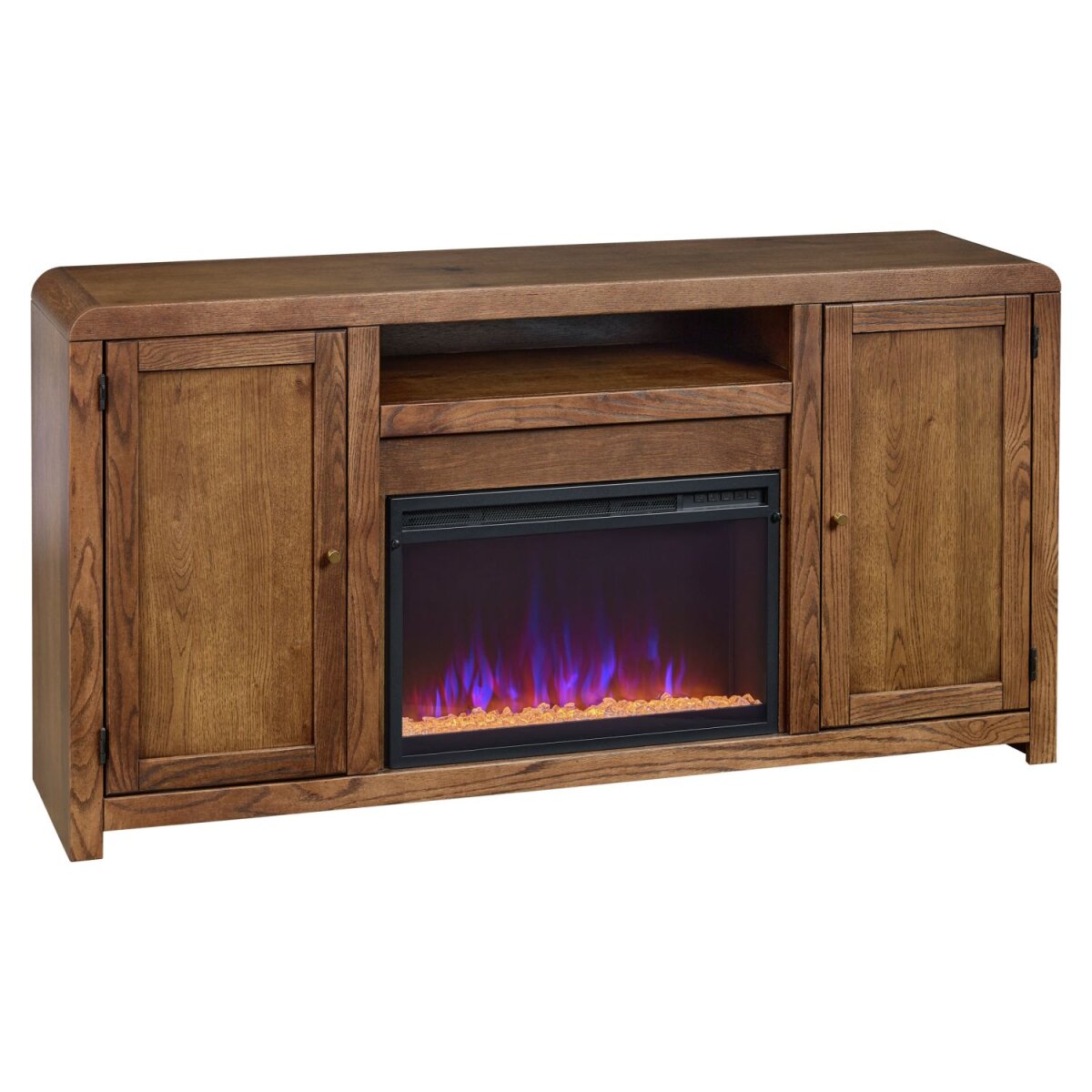 7f933fdff3d5904ddfabd67d7f95e985 Cooper 66" Fireplace Console KOO1940-BLO - Image 1