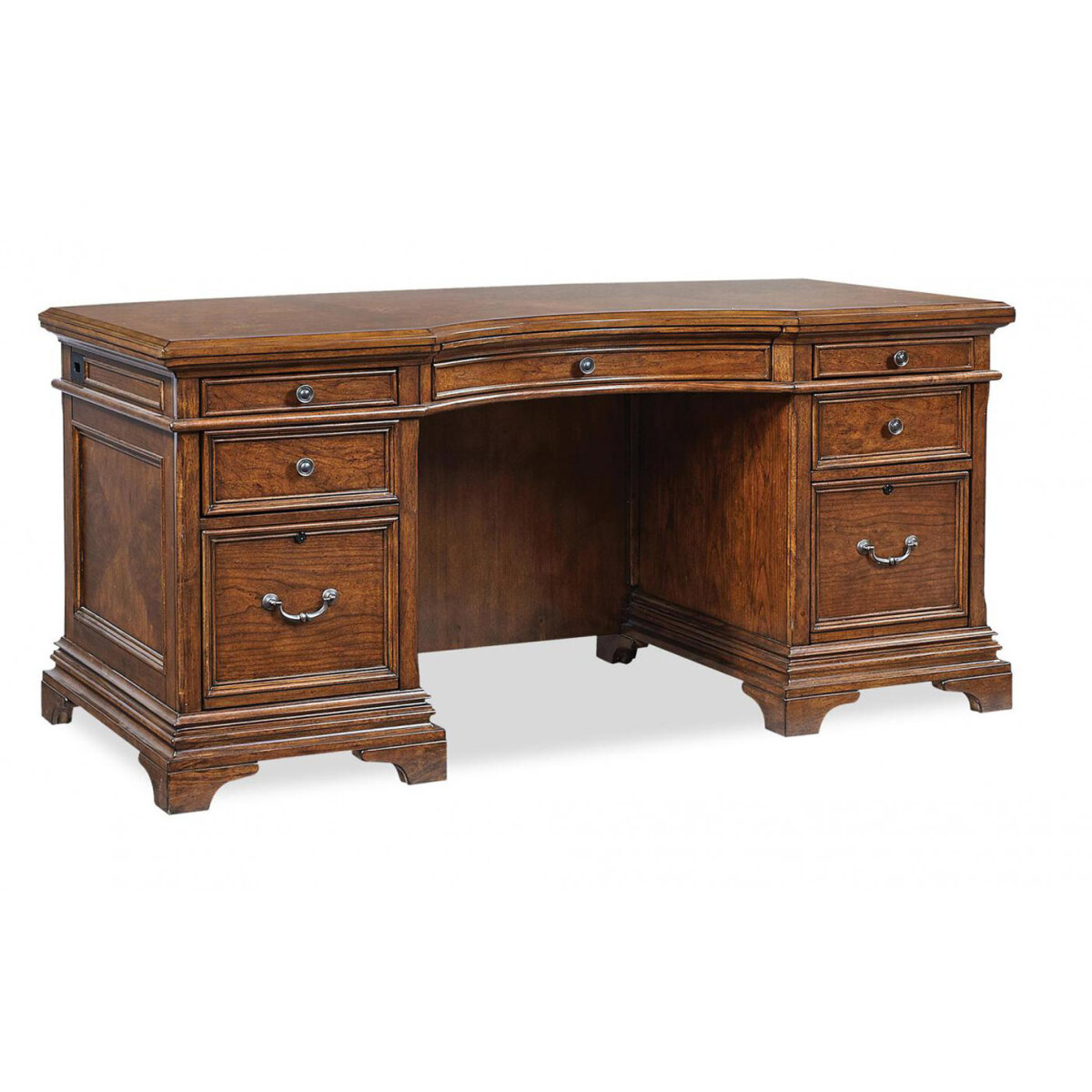 86bd1d4db1df6c939639c8bd4df5cd07 Hawthorne 66" Curved Exec Desk I26-303-1 - Image 1