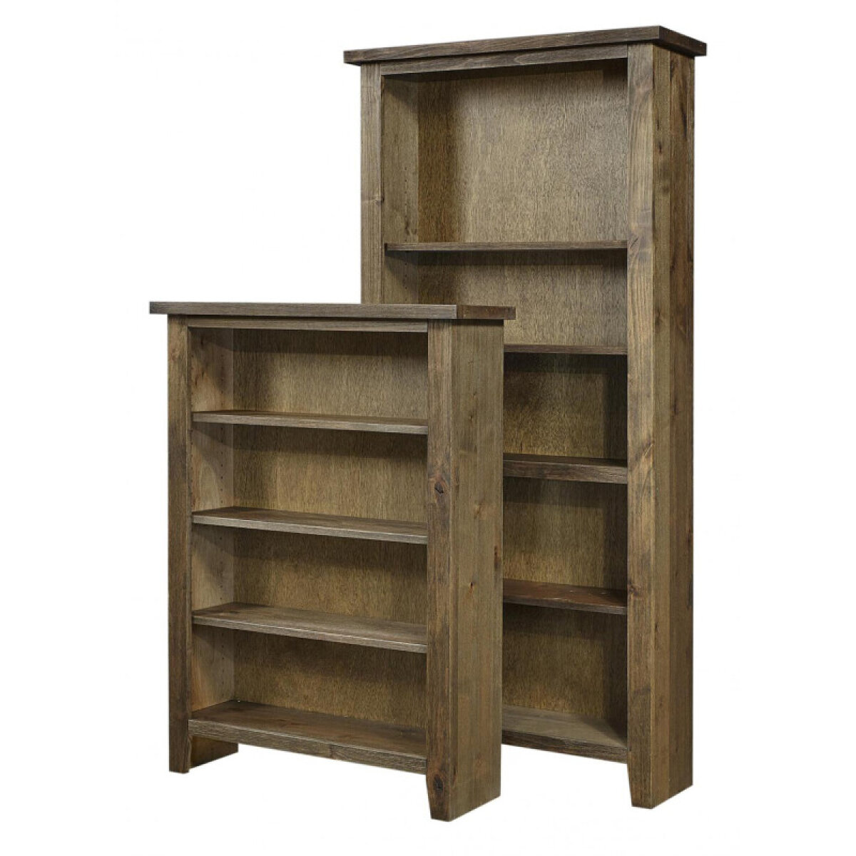 8e818200b63538d60a78db3eb0c5e913 Alder Grove Bookcase 60"h 1 Fixed & 2 Adj Shelves - Image 1