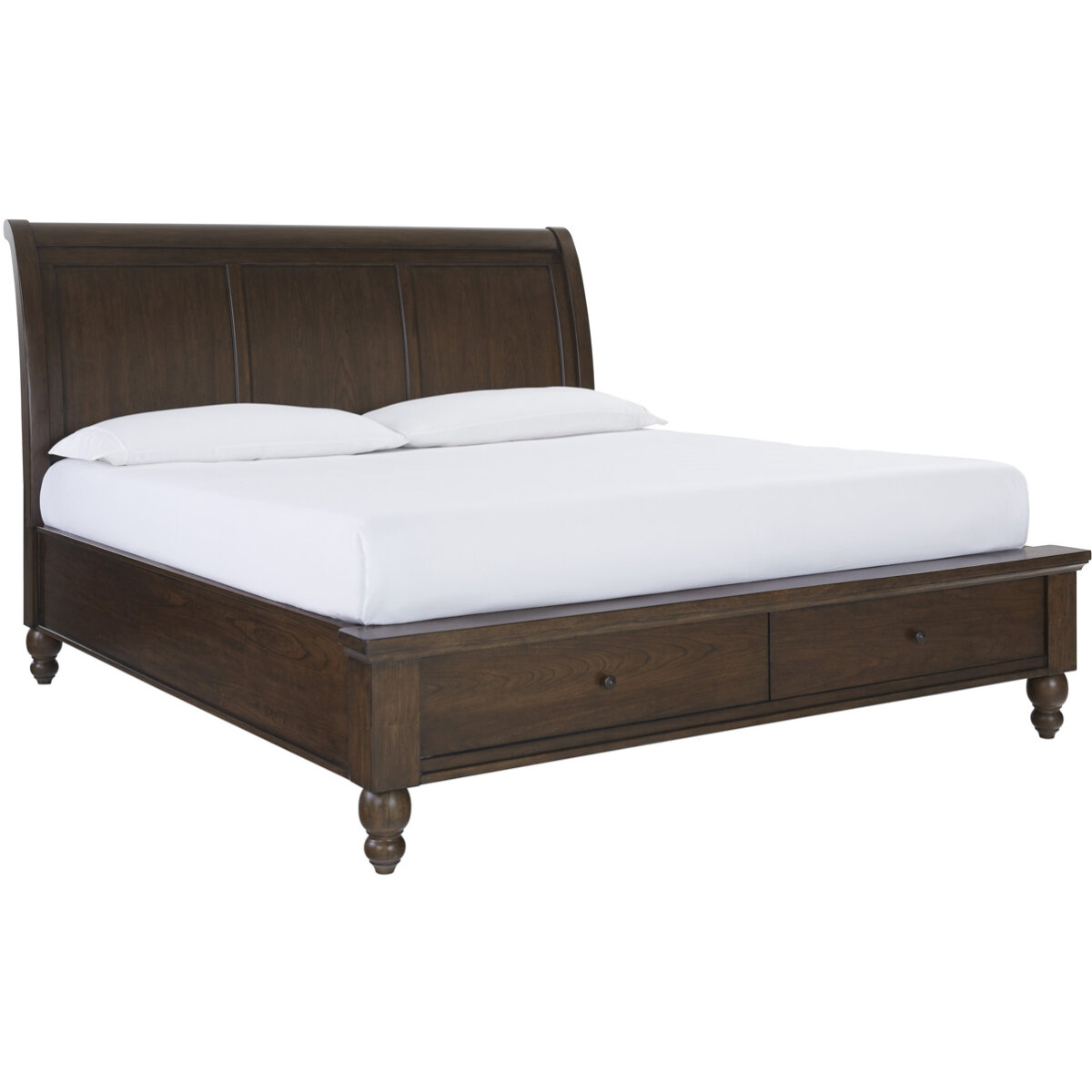 93211130a3378a93bb7d2aa0a3dc1474 Cambridge Sleigh Bed ICB-400-CLC-KD-1 - Image 1