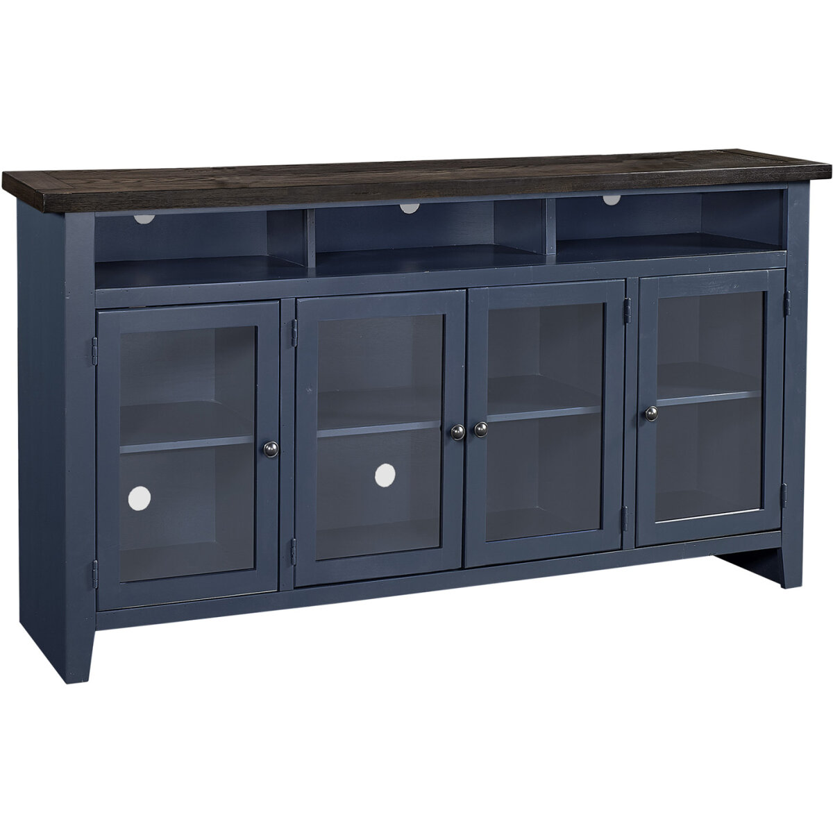 9eec5625e90ea6c1bc9a4836c77c4f6b Eastport 74" Highboy Console W/ 4 Doors WME1255-DWT WME1255-DWT - Image 1
