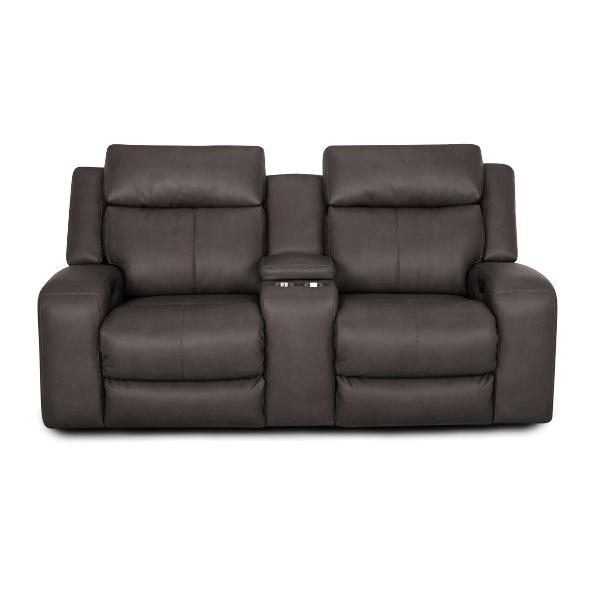 a4ebefbae1b241a7e8eaede486b6ae36 667 Winston Power Reclining Console Loveseat W/ Power Headrest, Storage, Cupholders & Usb 66735 - Image 1
