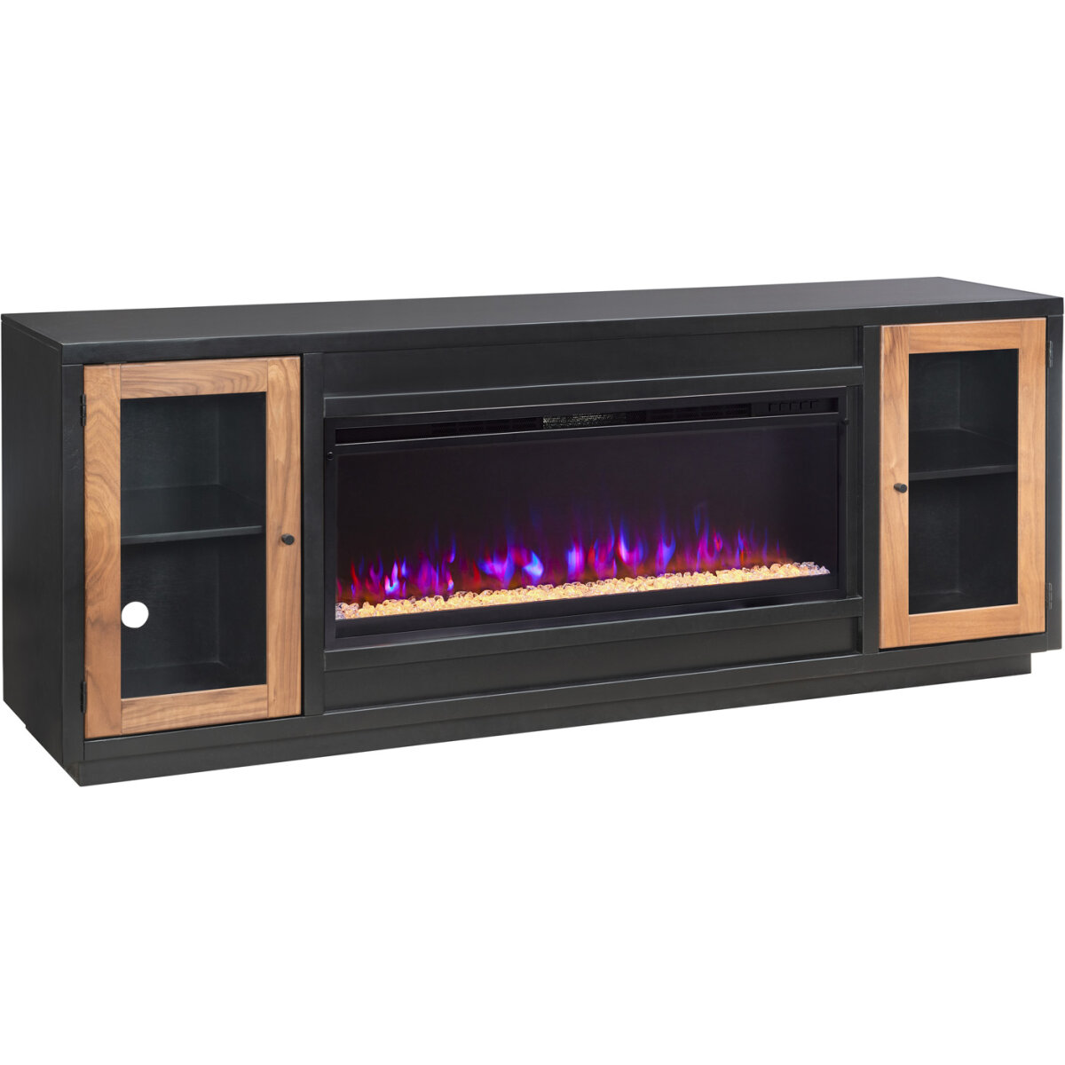a992ac925669600be4957287ac0b70dd Chelsea 82" Fireplace Console W/ 42" Insert MSS1960NWT-BLK - Image 1