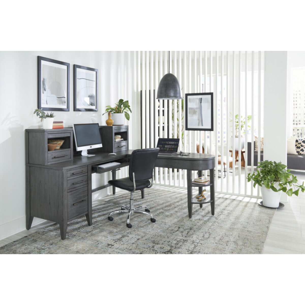 b85522da038c964647e72283aa6a657b Preston Single Ped Desk I597-307 - Image 1